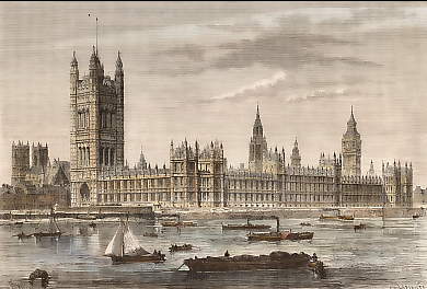 Londres, Le Parlement, Vue Prise De Lambeth